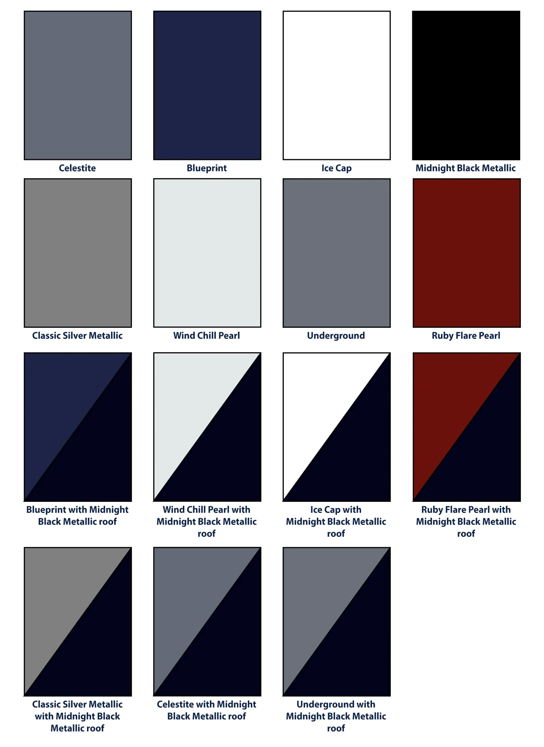 Paint colors for the 2026 Toyota Corolla SE